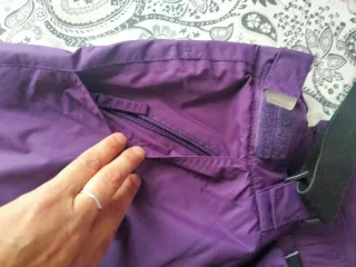 Pantaloncini da sci/neve viola