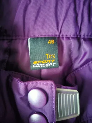 Pantaloncini da sci/neve viola