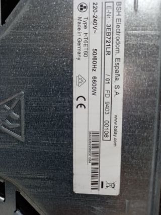 Balay Vitrocerámica Táctil 3EB721LR