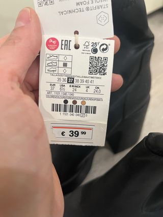 Botines negros Pull&Bear plataforma tacón