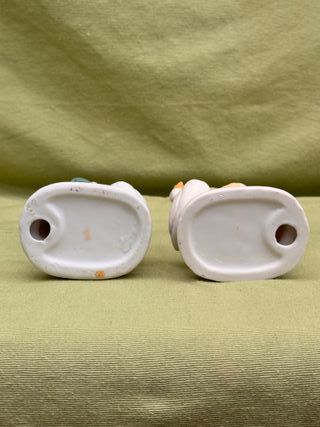 Figuras Niños y Gansos Porcelana Vintage