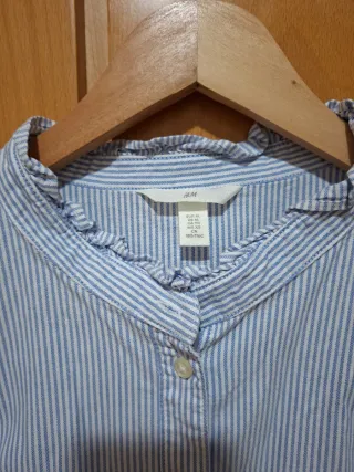 Camisa Oxford Rayas Azul y Blanco