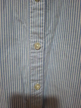 Camisa Oxford Rayas Azul y Blanco