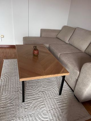 Mesa de centro madera y metal