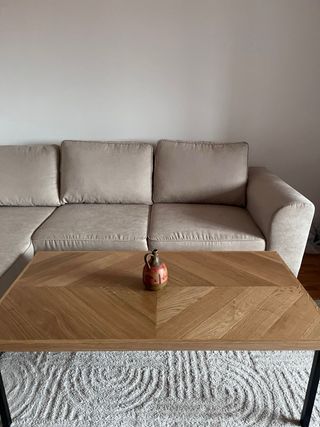 Mesa de centro madera y metal