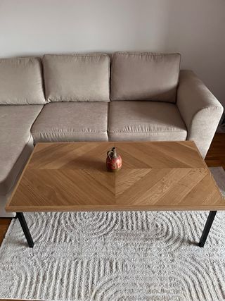 Mesa de centro madera y metal