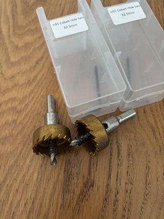 2 Brocas corona HSS cobalto 32.5mm