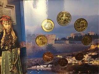 Estuche Monedas Euro Grecia 2018 Rhodes