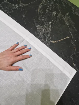 Coppia tende d'epoca lino/cotone, anni 50