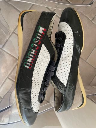 Sneakers Moschino Uomo verde,bianco