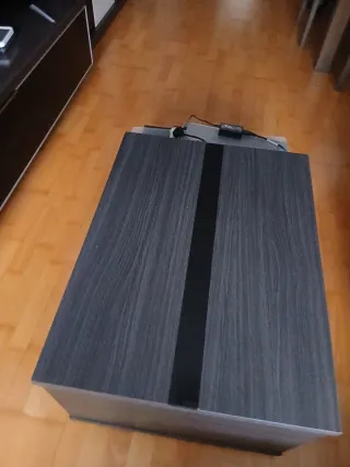 Mesa de centro moderna madera y cristal