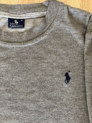 Jersey Ralph Lauren Gris • Estilo Old Money