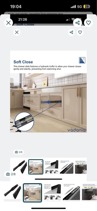 Jogo Corrediças Gaveta Preto Vadania NOVO