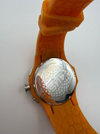 Orologio Cesare Paciotti arancione con strass