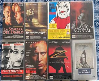 Lote Películas VHS: Aristogatos, Full Monty, etc