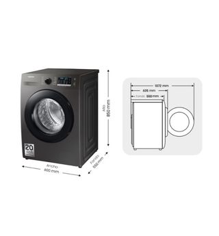 Lavadora Samsung 8kg Serie B WW80TA046AX