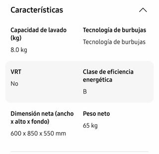Lavadora Samsung 8kg Serie B WW80TA046AX
