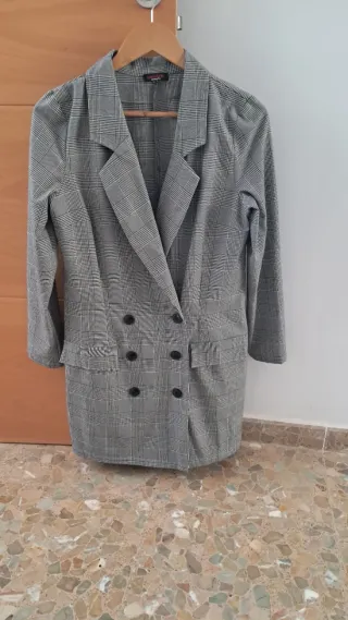 Vestido blazer cuadros