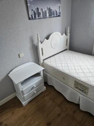 Dormitorio juvenil blanco madera