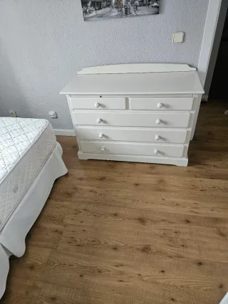 Dormitorio juvenil blanco madera