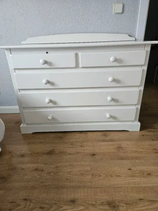 Dormitorio juvenil blanco madera