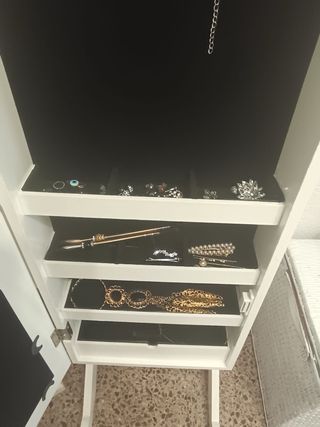 Espejo Joyero Blanco