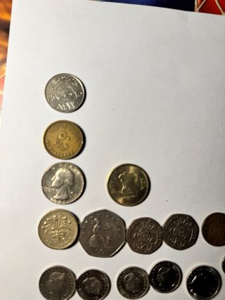 Lote de monedas de diferentes países