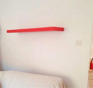 Estantería Ikea Lack Roja 110cm