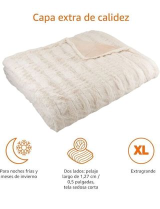 Manta arullo 150x200cm Amazon Basics