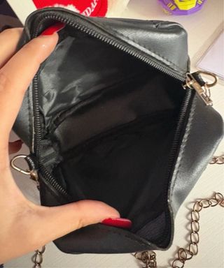 Borsa donna in denim con frange