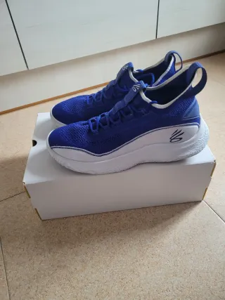 Zapatillas Curry Azul y Blanco
