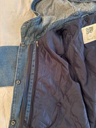 Parka denim capucha y chaleco interior desmotable