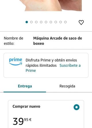 Máquina Arcade de saco de boxeo