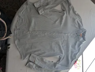 Camisa Hugo Boss rayas blanca y verde