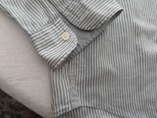 Camisa Hugo Boss rayas blanca y verde