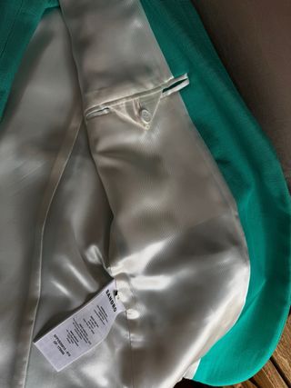 Traje Sandro Chaqueta y Pantalón Verde Azulado