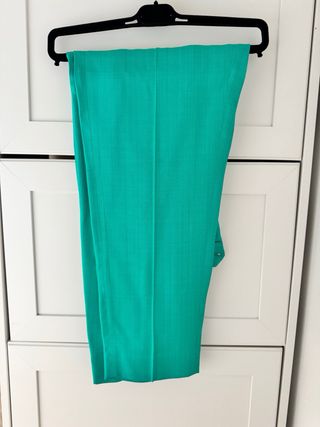 Traje Sandro Chaqueta y Pantalón Verde Azulado