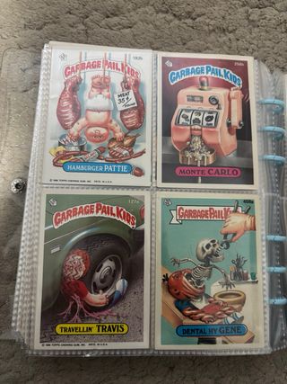 Lote 40 Cartas Garbage Pail Kids 1986 ORIGINALES
