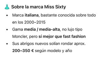 Abrigo plumífero Miss Sixty negro