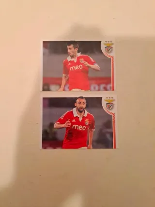 2 Cromos Futebol Benfica Panini