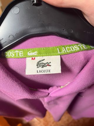 Polo LACOSTE Rosa OFERTA