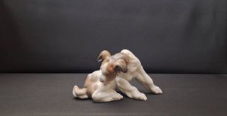 Figura Lladró "Perro y mariposa"