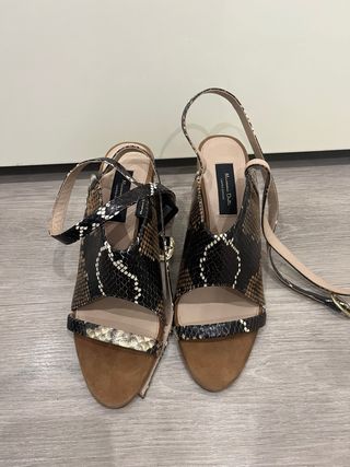 Sandalias Massimo Dutti Piel Serpiente