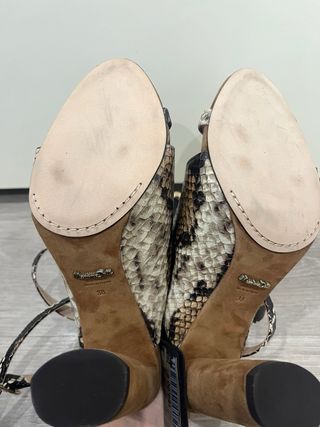 Sandalias Massimo Dutti Piel Serpiente