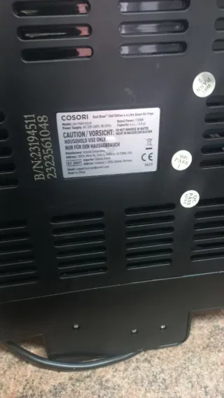 Freidora COSORI  DUAL BLAZE 6,4L.