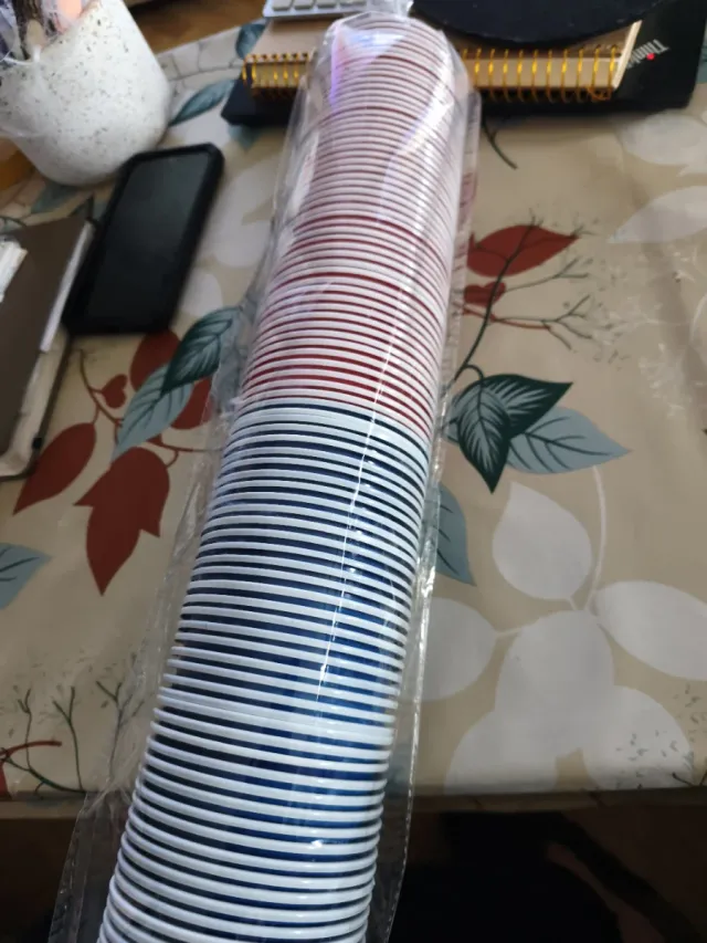 100 Vasos Plástico Reutilizables 500ml