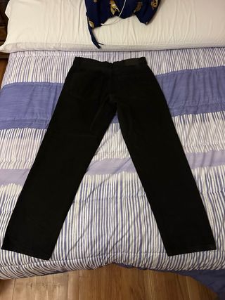 Pantalón ancho Bershka negro