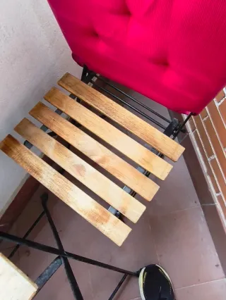 Mesa y 2 Sillas Terraza Plegables