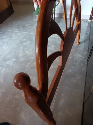 Cabecero y pie de cama de madera