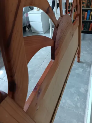 Cabecero y pie de cama de madera